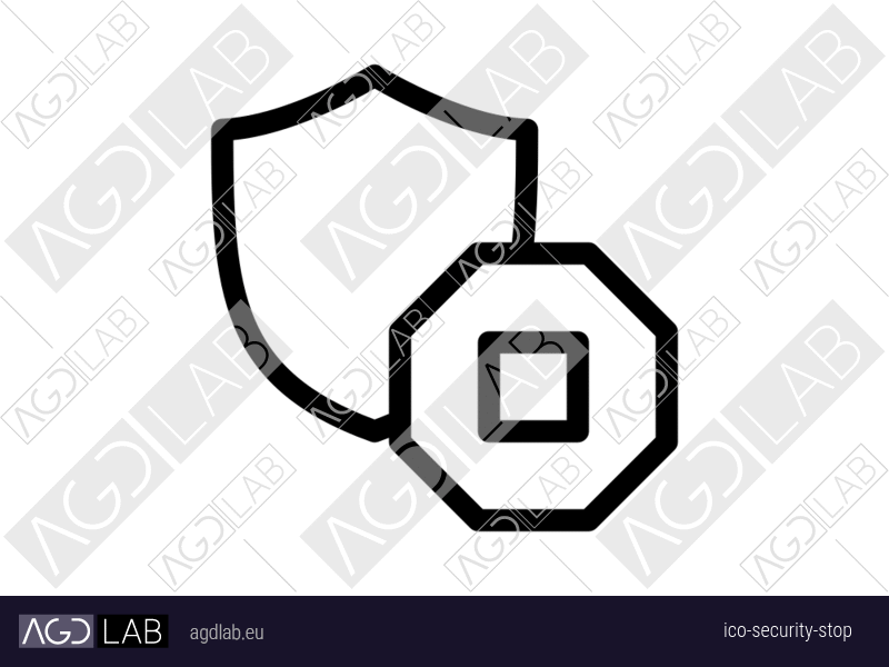 Security stop icon