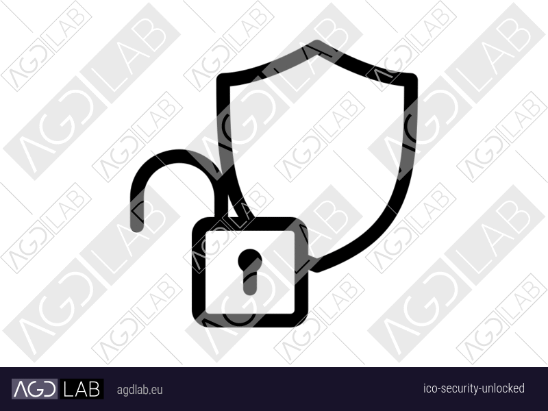 Security unlocked icon
