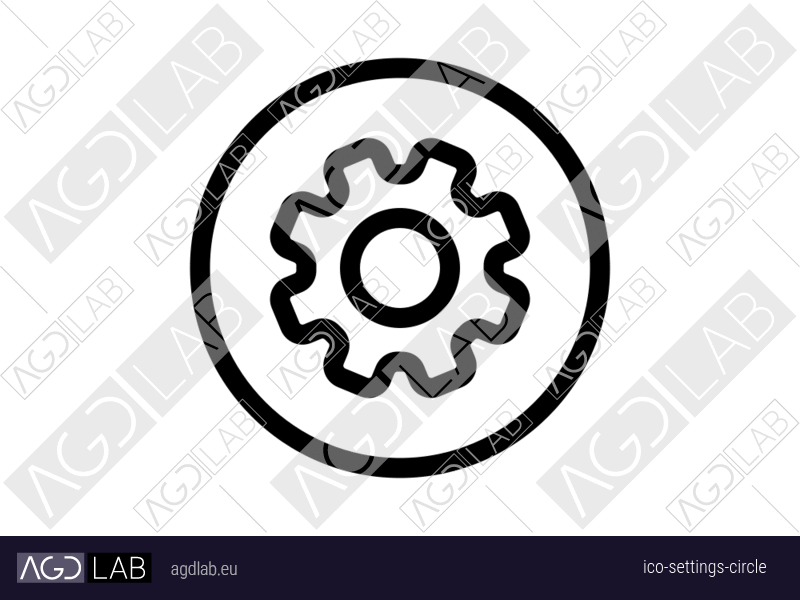 Settings circle icon