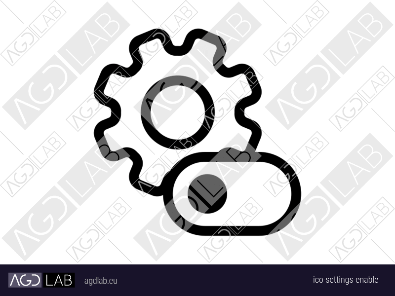 Settings enable icon