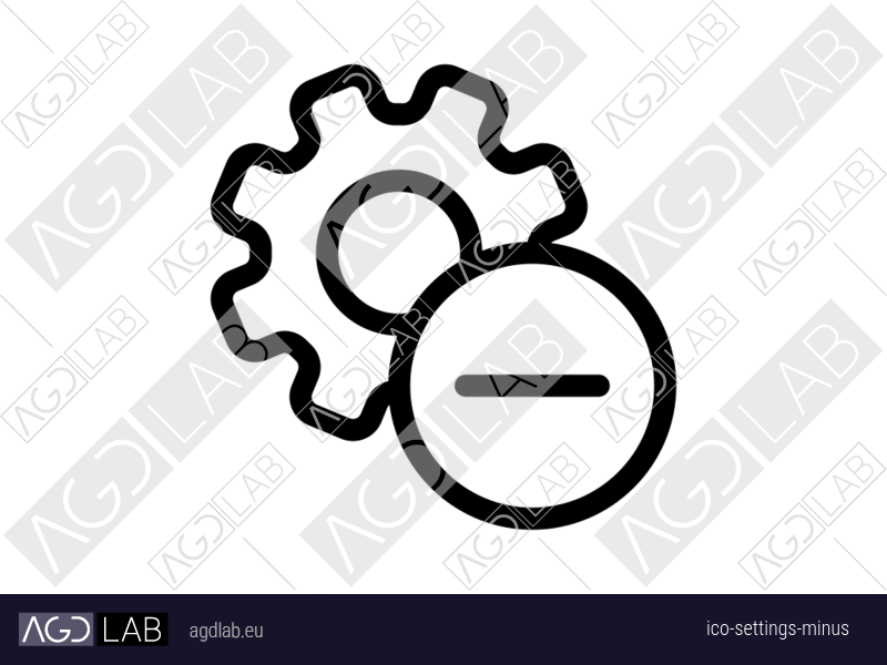 Settings minus icon