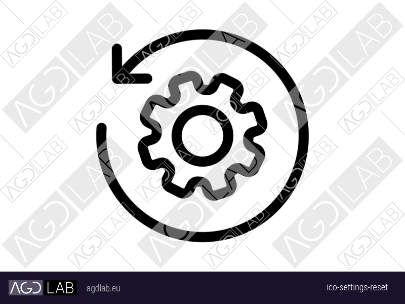 Settings reset icon