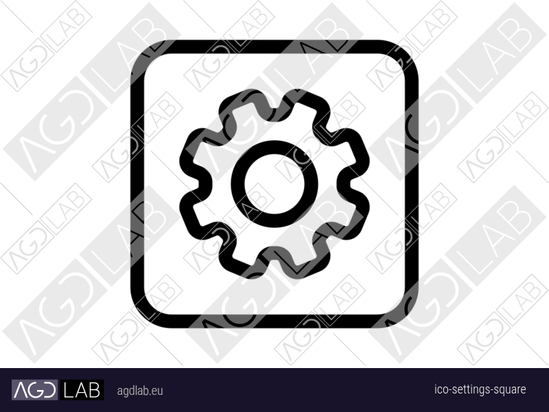 Settings square icon