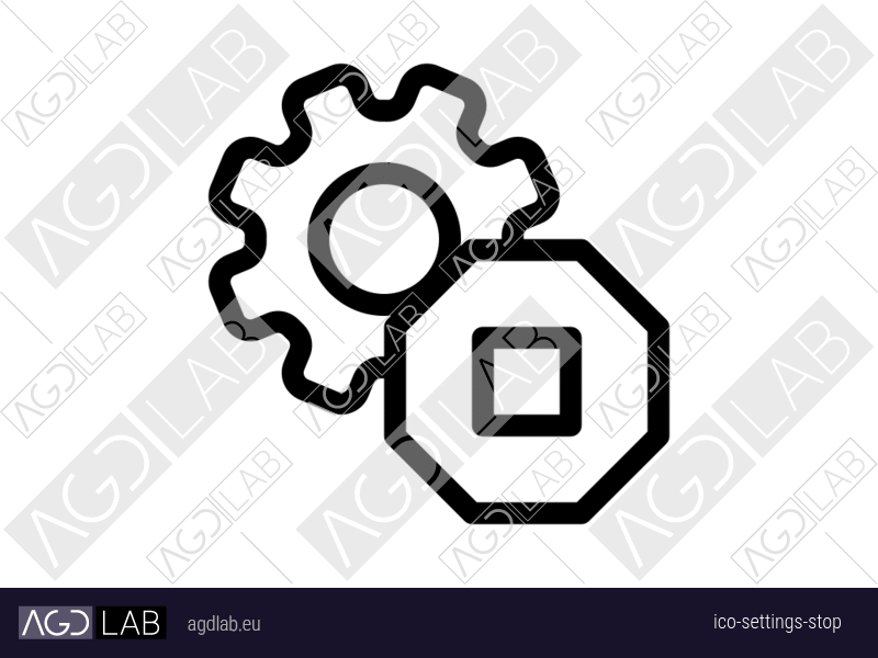 Settings stop icon