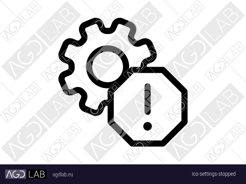 Settings stopped icon