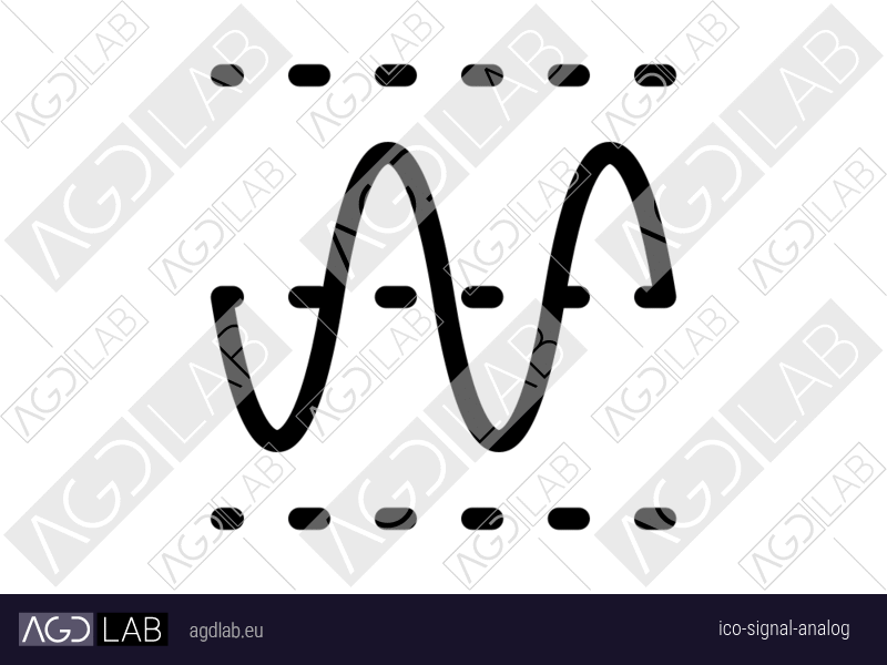 Signal analog icon