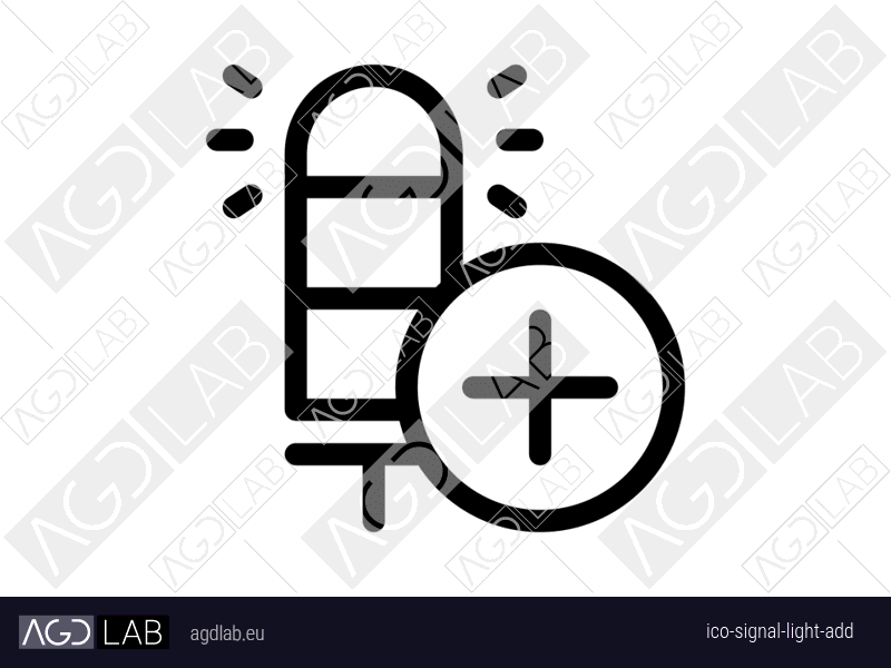 Signal light add icon