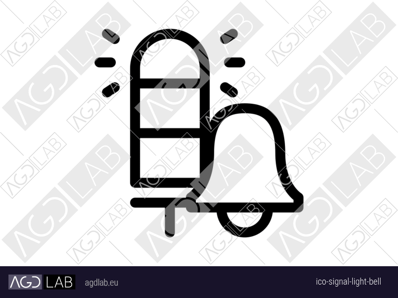 Signal light bell icon