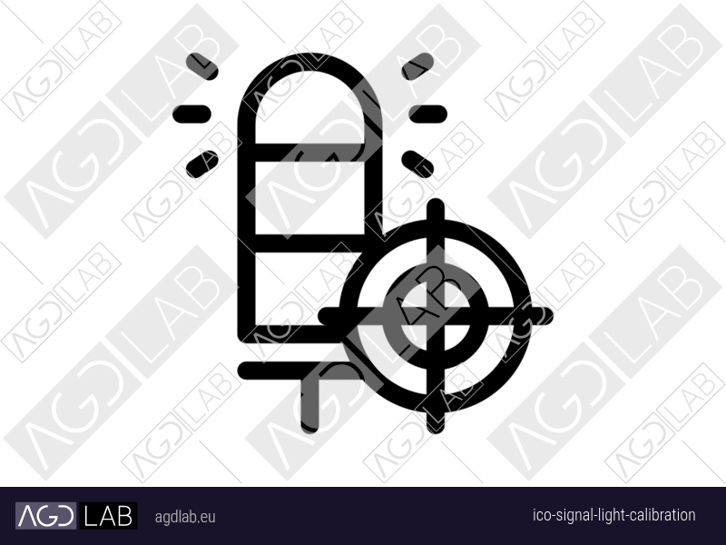 Signal light calibration icon