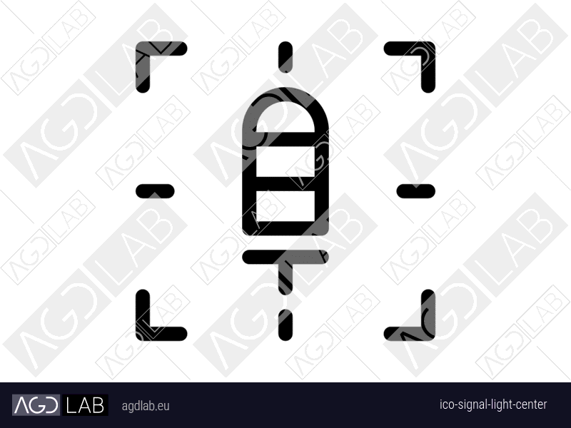 Signal light center icon
