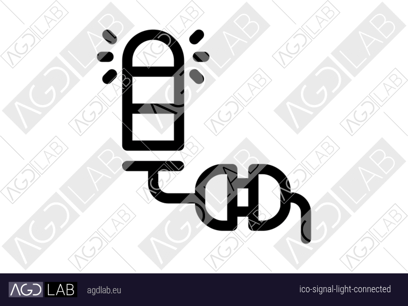 Signal light connected icon