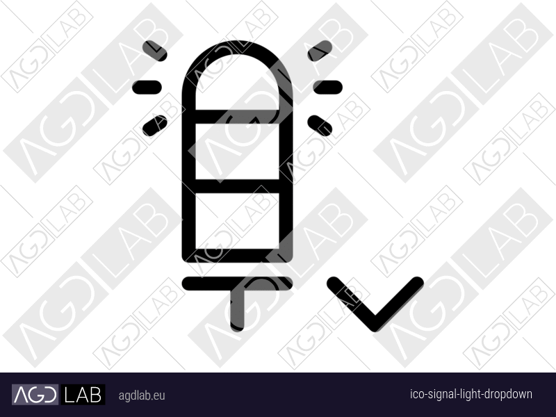 Signal light dropdown icon