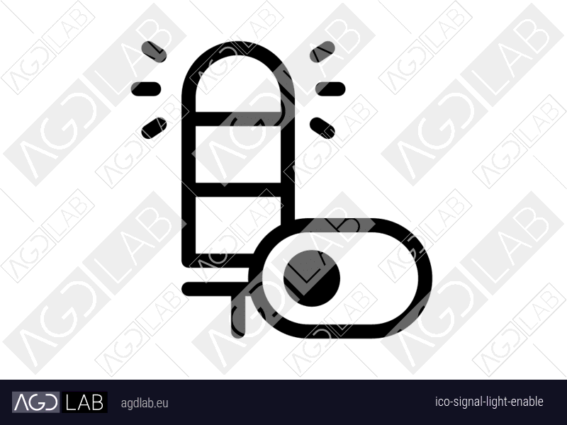 Signal light enable icon