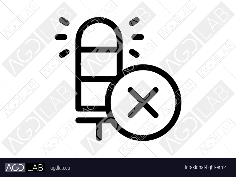 Signal light error icon