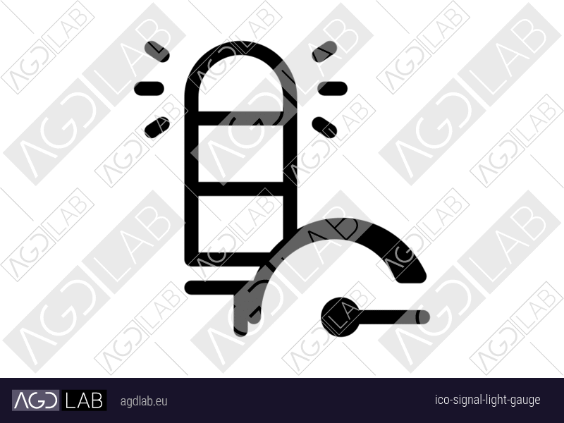 Signal light gauge icon