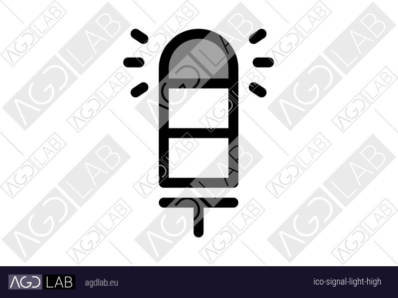 Signal light high icon