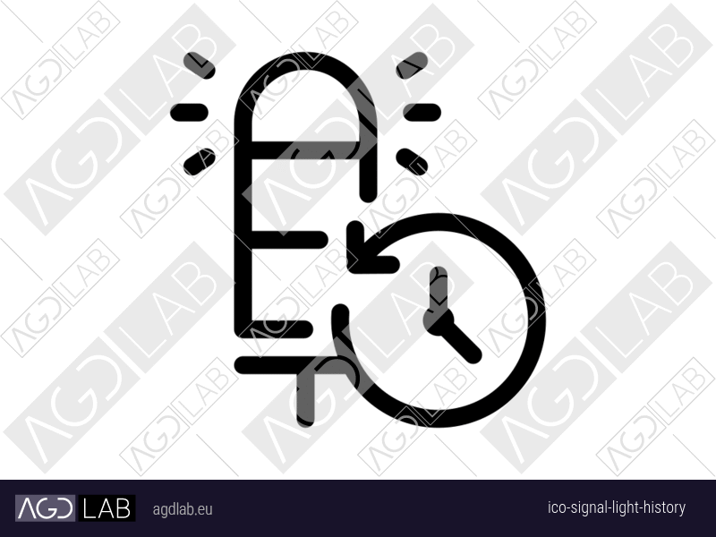 Signal light history icon