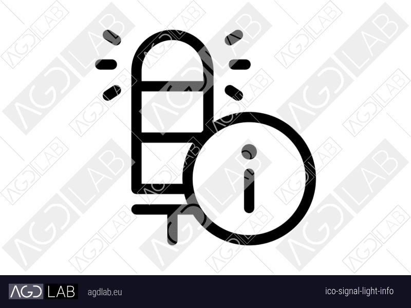 Signal light info icon