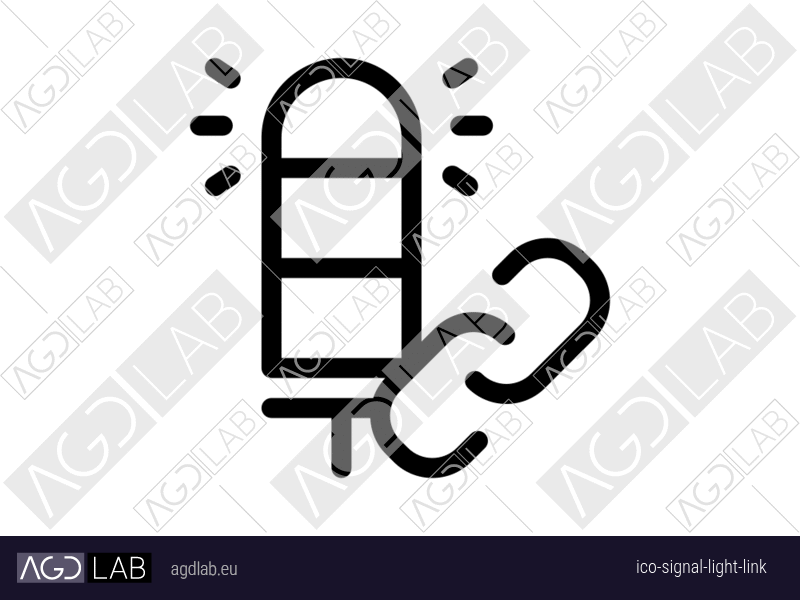 Signal light link icon