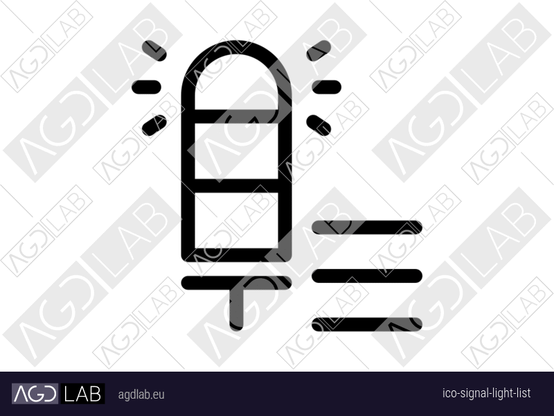 Signal light list icon