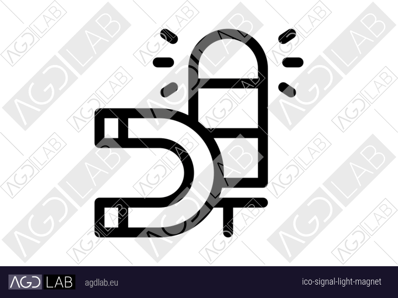 Signal light magnet icon
