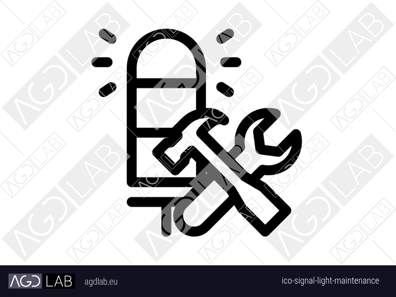 Signal light maintenance icon