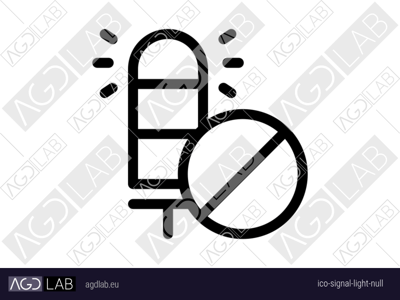 Signal light null icon