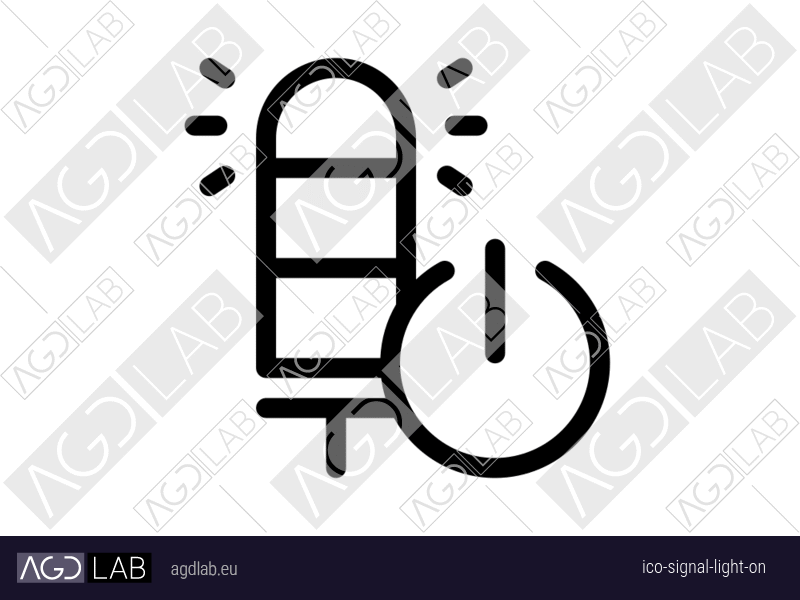 Signal light ON icon