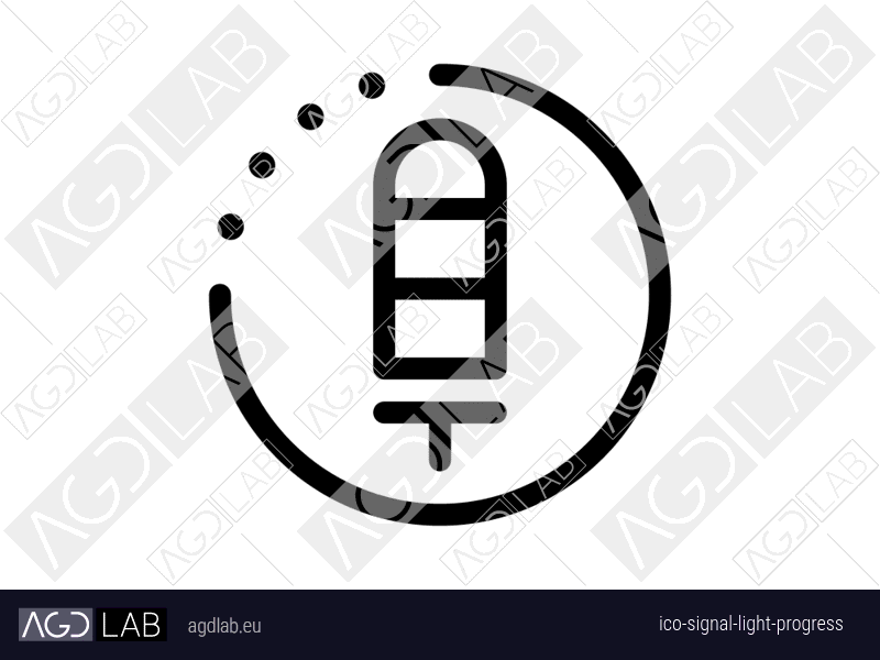 Signal light progress icon