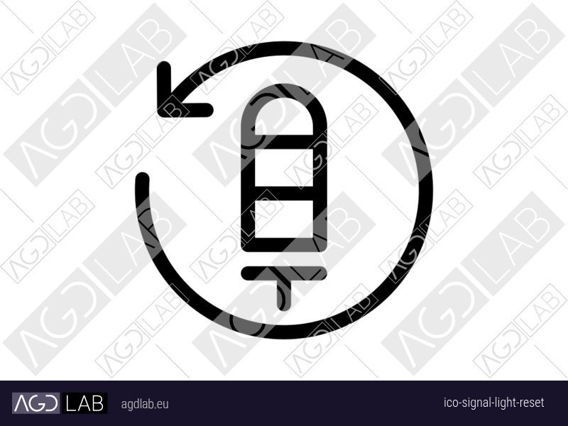 Signal light reset icon