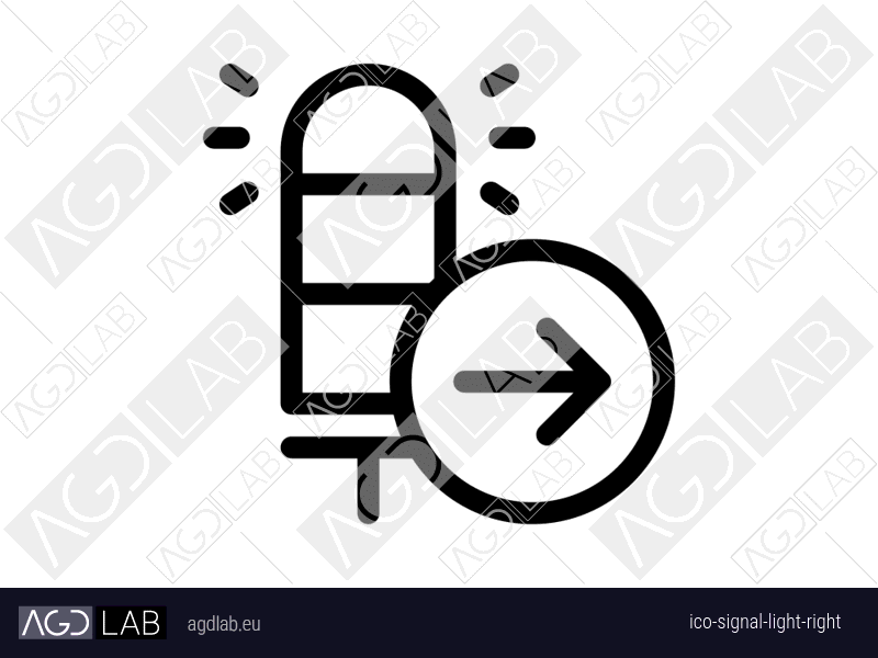 Signal light right icon