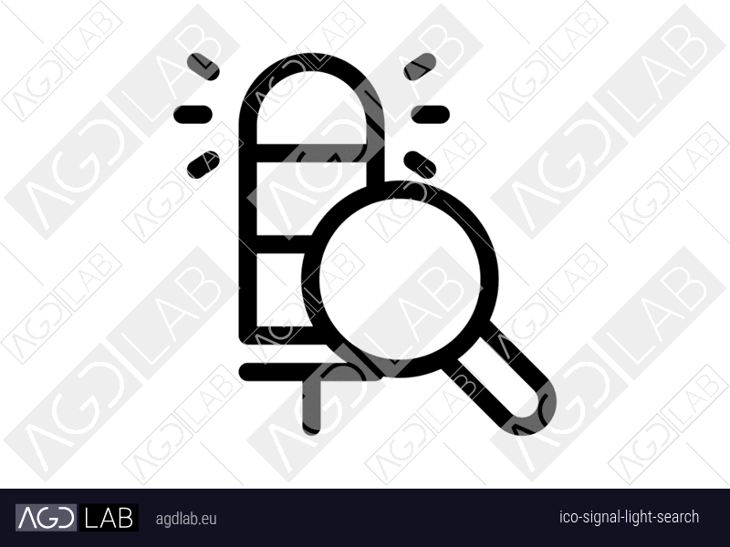 Signal light search icon