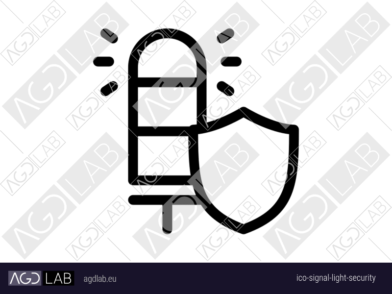 Signal light security icon