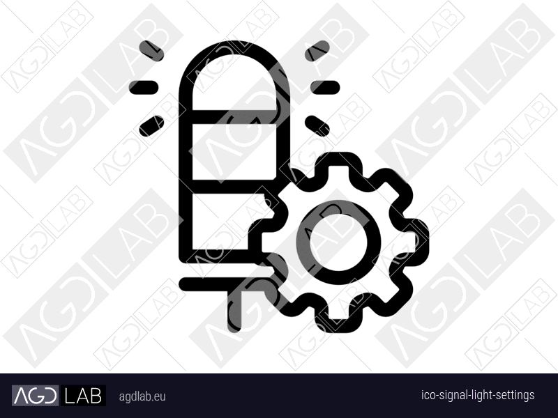 Signal light settings icon