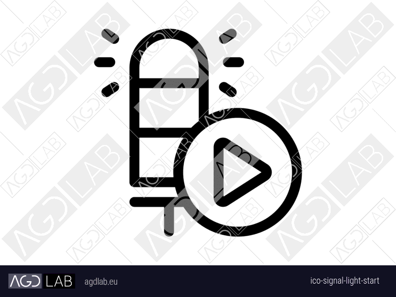Signal light start icon