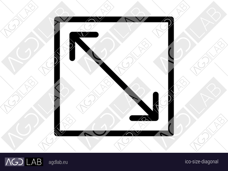 Size diagonal icon