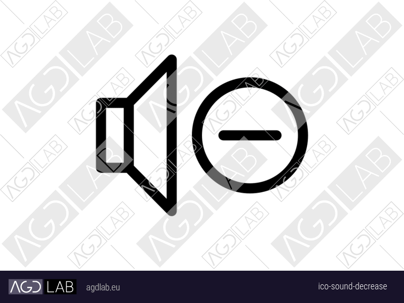 Sound decrease icon
