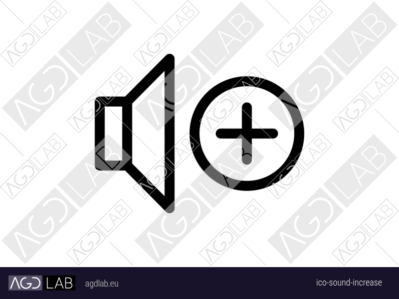 Sound increase icon