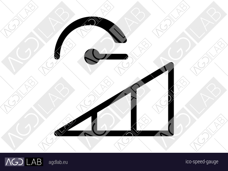 Speed gauge icon