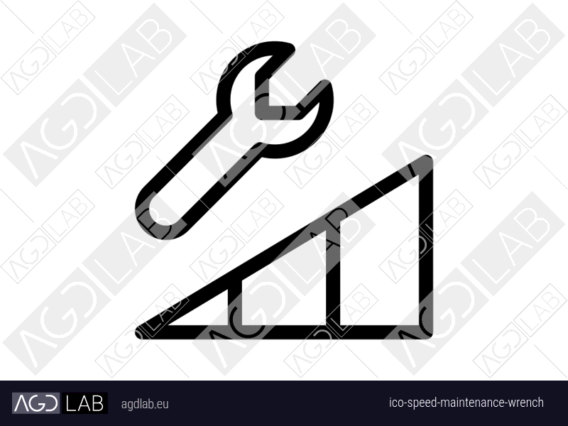 Speed maintenance wrench icon