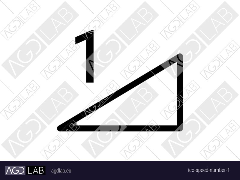 Speed number 1 icon