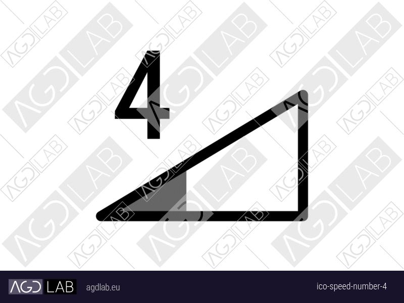 Speed number 4 icon