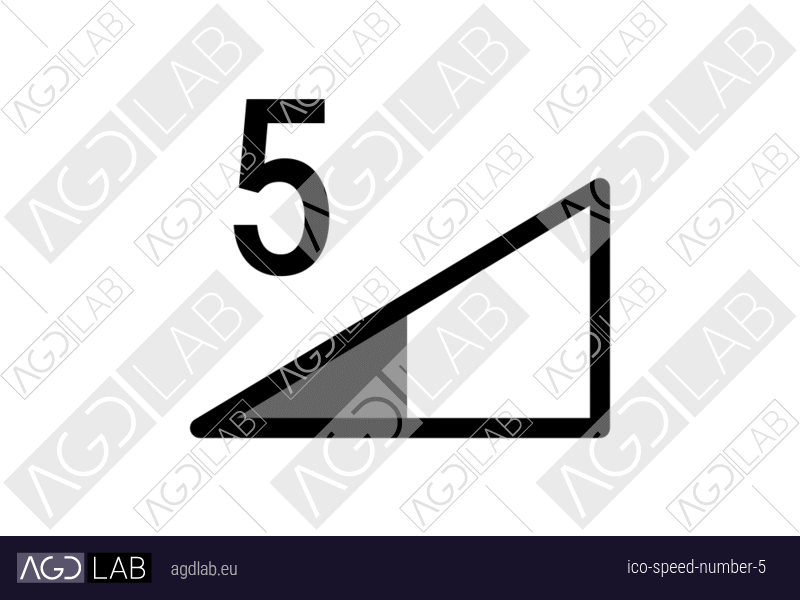 Speed number 5 icon