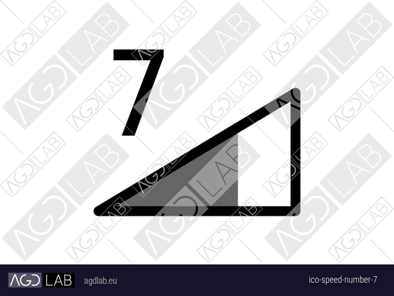 Speed number 7 icon