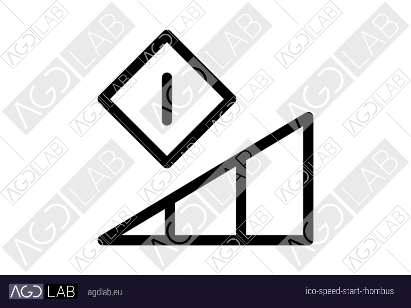 Speed start rhombus icon