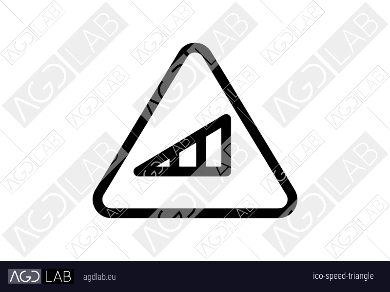 Speed triangle icon