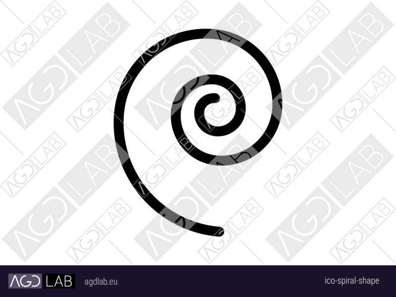 Spiral shape icon