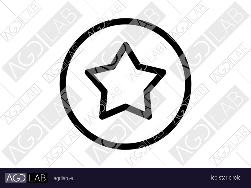 Star circle icon