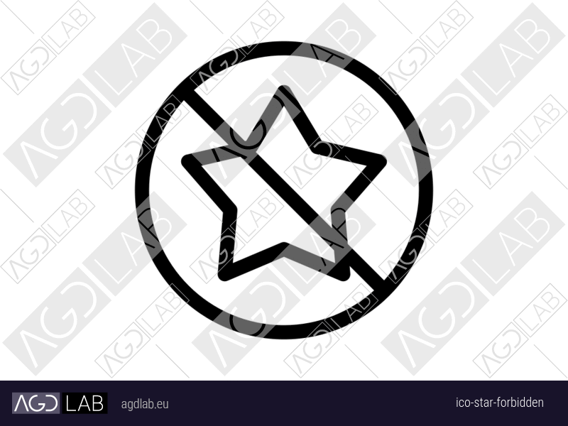 Star forbidden icon