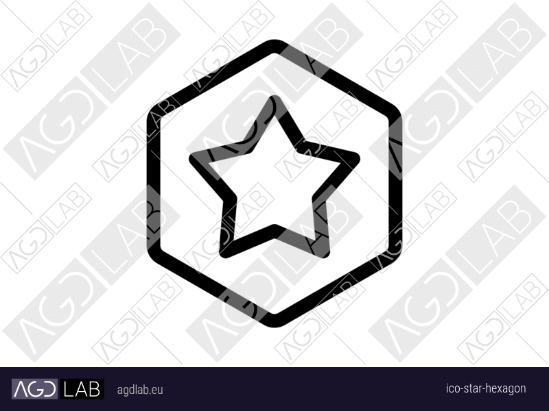 Star hexagon icon
